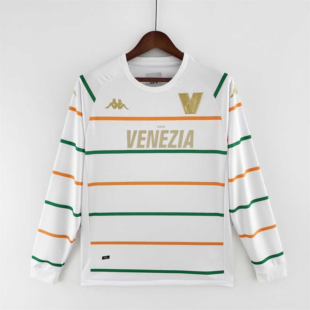 AAA Quality Venezia 22/23 Away White Long Soccer Jersey